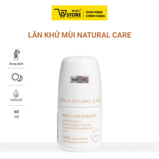 Combo Lăn Khử Mùi Kiểm Soát Mồ Hôi Vùng Nách Ziaja Blocker 60ml & Lăn Khử Mùi Ziaja Natural Care 60ml Không Cồn