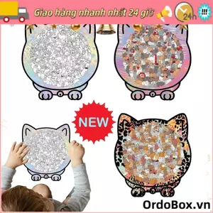 Câu đố hình mèo màu ORDOBOX Morandi, Câu đố ghép hình bằng gỗ cho mèo 135 mảnh màu Macaron, Đồ trang trí câu đố cho mèo có khung bóng mèo Cắt miếng cho mèo