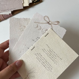 Set giấy note retro junk journal Paper Time Mocard kèm clipboard