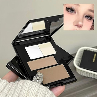 PINKYFOCUS Highlighting Palette Nose Shadow Blush Eyeshadow Natural Highlighting Shadow Bảng màu nổi bật đa chức năng