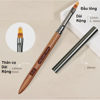 Cọ sơn vẽ móng nghệ thuật cán gỗ chất lượng cao, y hình shop đăng- Phúc Hưng