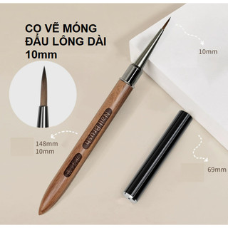 Cọ sơn vẽ móng nghệ thuật cán gỗ chất lượng cao, y hình shop đăng- Phúc Hưng