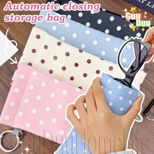Túi Đựng Kính Râm Du Lịch Với Đóng Cửa Lò Xo Tự Động - Phụ Kiện Pu Chống Áp Lực - Giao Hàng Miễn Phí