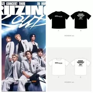 R IIZE 2025 Tour [RIZING LOUD] - Áo Thun Bông Nguyên Chất In Hình Bắt Mắt