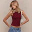 Ngoại Thương Quần Áo Nữ 2026 Thời Trang Mùa Hè Chấm Bi In Slim-fit Cổ Tròn Không Tay Top Nữ
