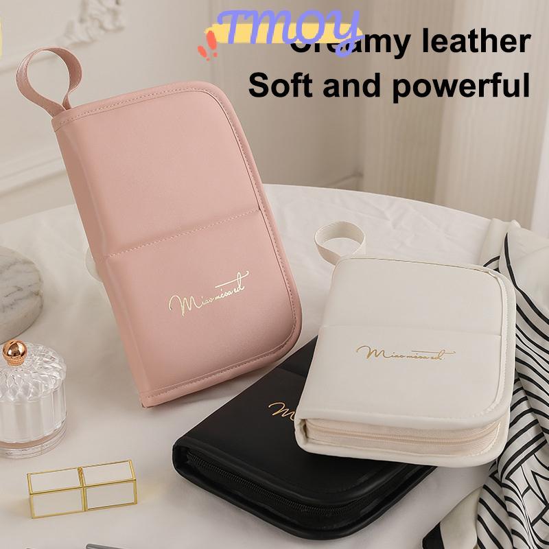 Hộp đựng cọ trang điểm TMOY Hộp đựng cọ trang điểm Túi đựng mỹ phẩm chống thấm nước Du lịch Stand-up Cốc trang điểm có thể gập lại có khóa kéo Túi đựng cọ trang điểm TMOY
