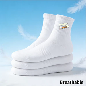Tất thể thao cotton dành cho nam và nữ, phù hợp tập luyện và chơi tennis, thiết kế thoáng khí với lưới chống mùi.