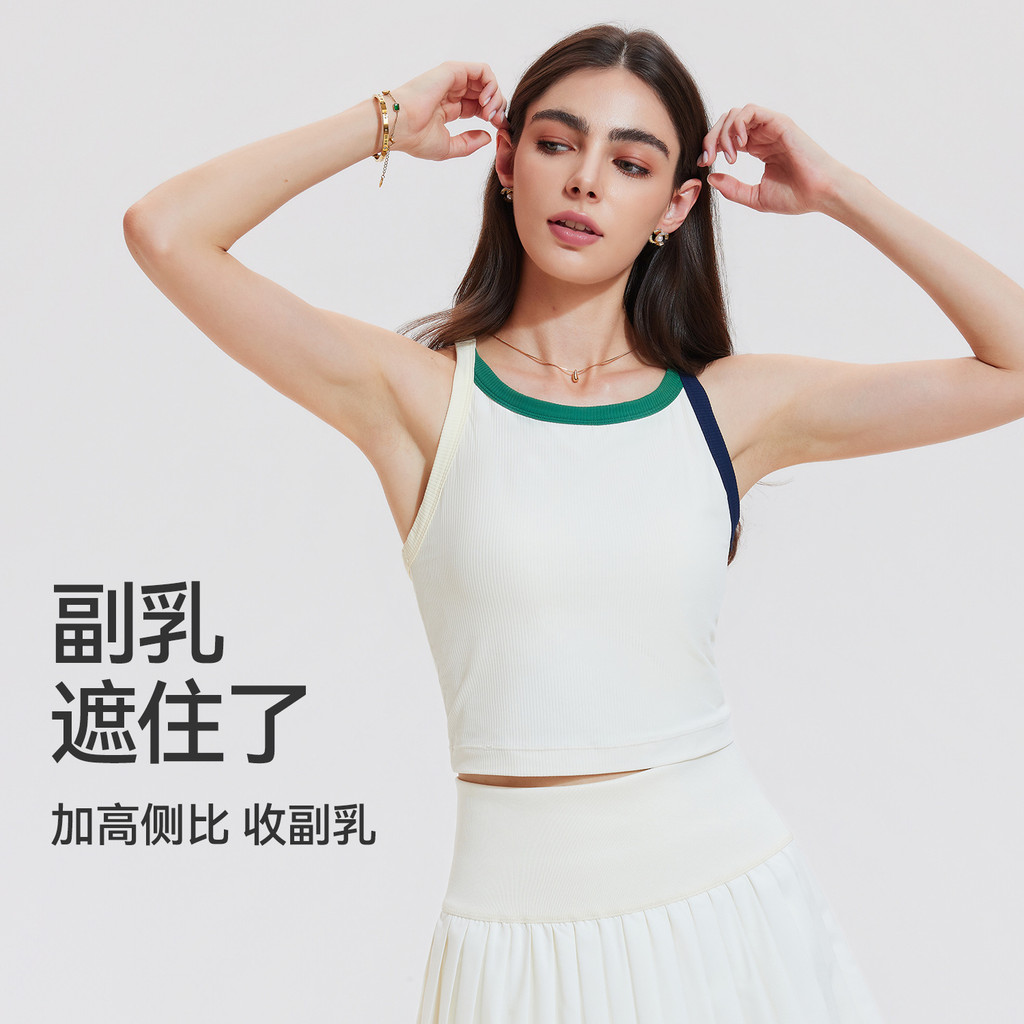 Áo Thể Thao Nữ Chạy Bộ Quần Lót Mặc Ngoài Quần Vợt Ngoài Trời Retro Yoga Mặc