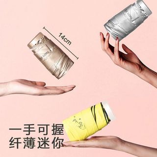 Nhật Bản Titan Chống Nắng Ô Nhỏ Di Động Chống Tia Cực tím Tấm Che Nắng Nữ Mini Siêu Nhẹ Viên U