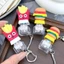 1 / 2 Cái Sáng Tạo Giải Nén Hamburger Khoai Tây Chiên Bàn Phím Móc Chìa Khóa Fidget Clicker Keycap Móc Khóa Đồ Chơi Di Động Quà Tặng Giảm Căng Thẳng