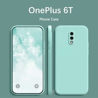 [Phong cách mới] Dành cho Ốp lưng OnePlus 6T Chống rơi Silicon Full Case Vỏ điện thoại màu trơn cổ điển