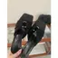 TT 2026 Mùa Hè Mũi Vuông Xếp Ly Sandal Nữ Khóa Kim Loại Dép xỏ ngón sang trọng