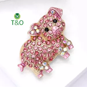 <![T & O-t] Áo Flash màu hồng với trâm cài hình động vật tinh tế, phù hợp cho bé gái và làm quà tặng trong các buổi tiệc cưới
