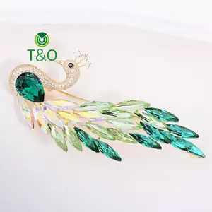 Thời Trang Động Vật Kim Cương Giả Pha Lê Peaco Trâm Cài Cho Nữ Quần Áo Áo Áo Trang Sức Phụ Kiện Quà Tặng [Mới]