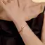Vòng tay bện hình rắn màu đỏ, thiết kế thời trang dành cho nữ, phù hợp làm quà tặng