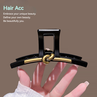Nhật Bản - Hàn Quốc Mẫu mới kẹp tóc cá mập màu đen cao cấp, dụng cụ làm tóc đa năng