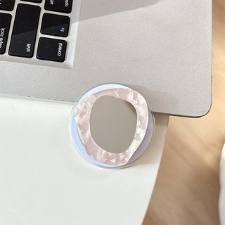 Phim Hoạt Hình Dễ Thương Màu Gương Tròn Từ Tính Giá Đỡ Điện Thoại Cho IPhone 17 16 15 14 13 12 Pro Max 14 Plus Có Thể Gập Lại Vòng Tay Co Giãn Để Bàn Đứng P2