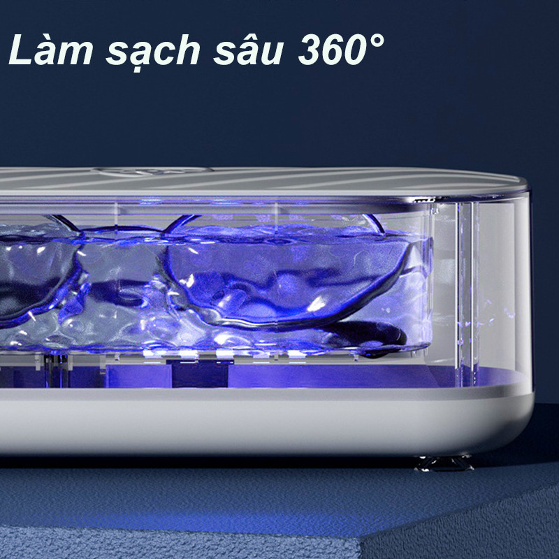Máy Rửa Kính Mắt Đa Năng Bằng Sóng Siêu Âm - Làm Sạch Sâu 360°, Có Thể Sạc Lại USB