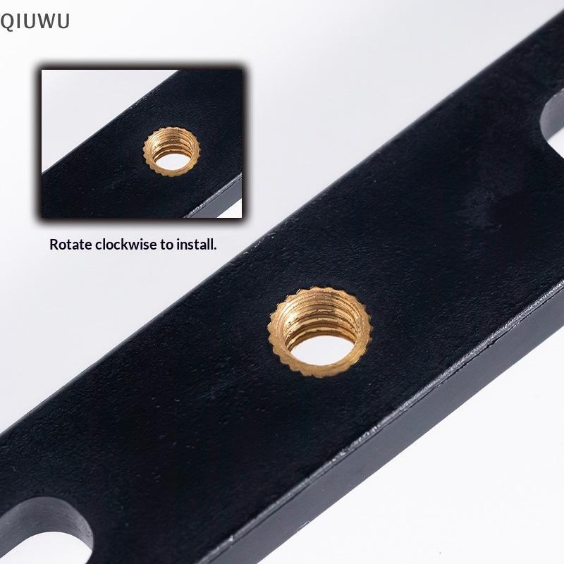 QIUWU 1 Chân Đế Flash Gắn Chân Đế Với 2 Ốc Vít Chuyển Đổi Giày Nóng Cho Máy Ảnh SLR Kỹ Thuật Số Đa Năng Giá Đỡ Đèn Đôi.