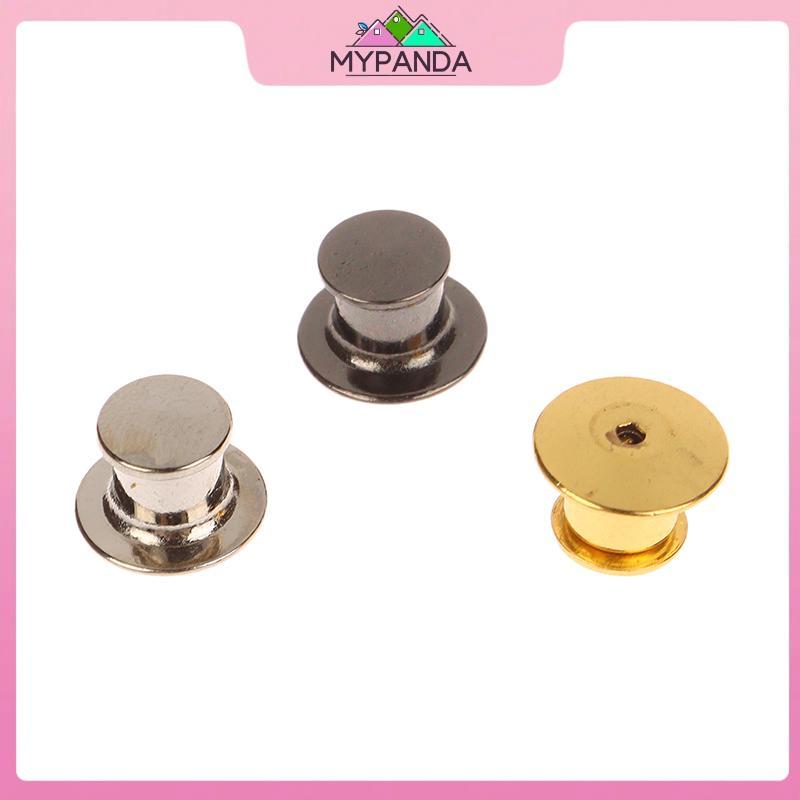 MYPANDA 10 Chiếc Kim Loại Khóa Pin Lưng Cho DIY Trâm Cài Huy Hiệu Tên Thẻ Chân Giữ Khóa Khóa Trang Sức Thủ Công.