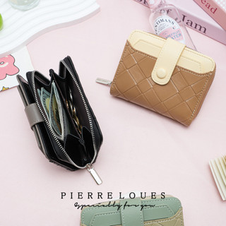Người phụ nữ Ví phong cách ngắn Thời trang Đa chức năng Hộp đựng thẻ có khóa kéo Ví đựng tiền xu