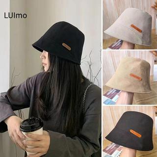 LUImo Mới Thu Đông Xuân Du Lịch Ngoài Trời Mũ Xô Nữ Cô Gái Màu Trơn Tấm Che Nắng Mũ Có Thể Gập Lại Chống Nắng Người Cá Panama Lưu Vực SBS