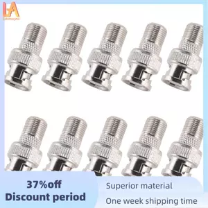 10 Chiếc BNC Nam Cắm Đến F Nữ Jack Adapter Coax Kết Nối Khớp Nối Camera Quan Sát