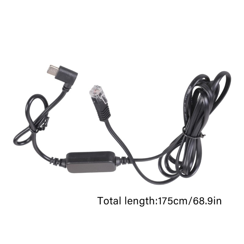 Cáp USB C sang RJ11 dài 175cm GODD cho nguồn điện 12V trong các ứng dụng ô tô