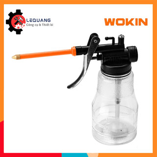 Bình châm dầu 250ml WOKIN 727025 có vòi bơm linh hoạt, bơm áp suất cao vịt dầu