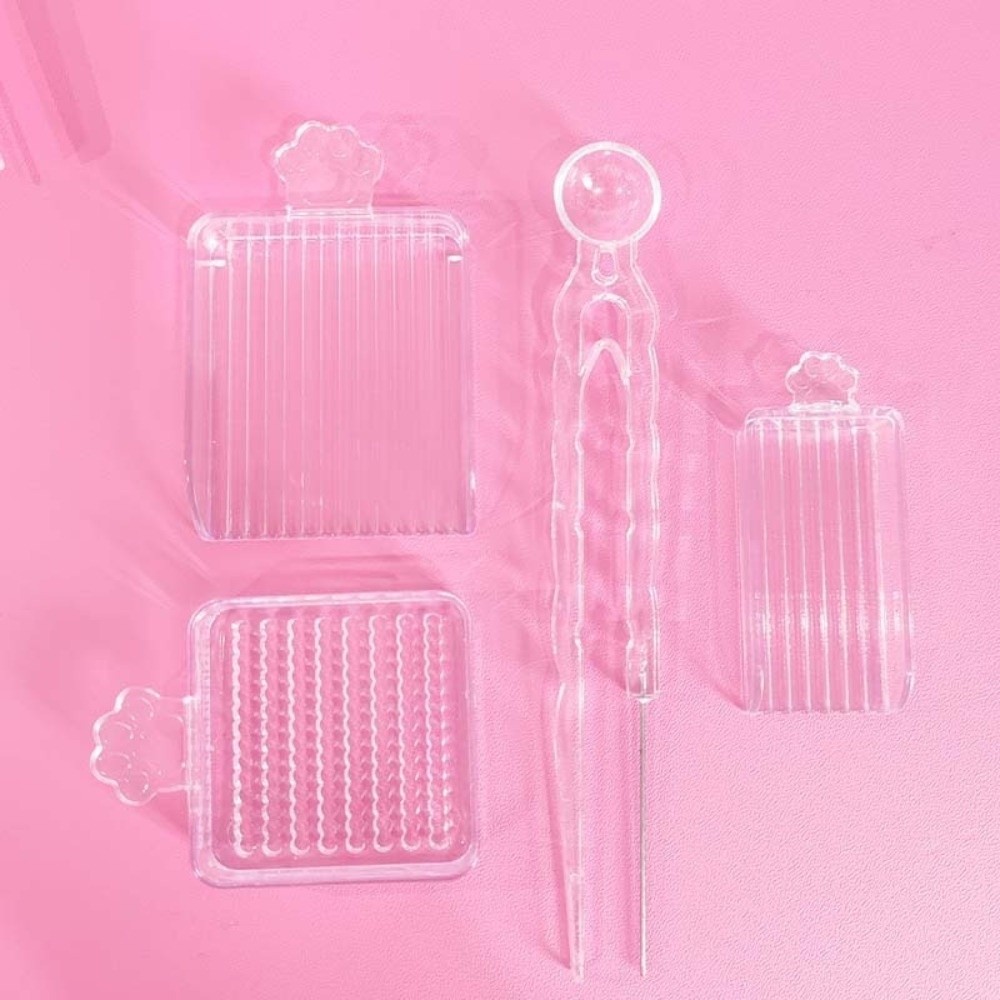 SLICELLIFE 3 / 4 / 5 Cái / bộ Nhíp kim đơn cầu chì 2.6mm, Bộ đệm hiệu quả, Dụng cụ chọn hạt cho Perler Bead DIY bằng nhựa cầm tay
