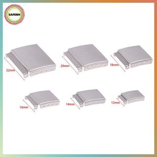 Khóa mở rộng dây đeo đồng hồ bằng thép SAFENH 1Pc, 12-22MM, Bạc / Vàng VN