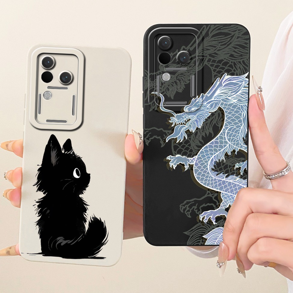Ốp lưng Vivo V2318 Vivo V30 5G Vỏ điện thoại silicon vẽ ngộ nghĩnh dễ thương Vivo V 30 5G
