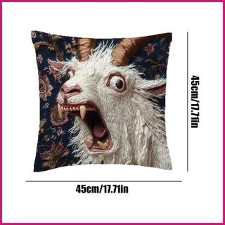 18x18 Gối 45x45cm La Hét Dê Sang Trọng Thú Vui Nhộn Ném Gối Cho Giường Ghế Ghế Phòng Ngủ shopidaevn