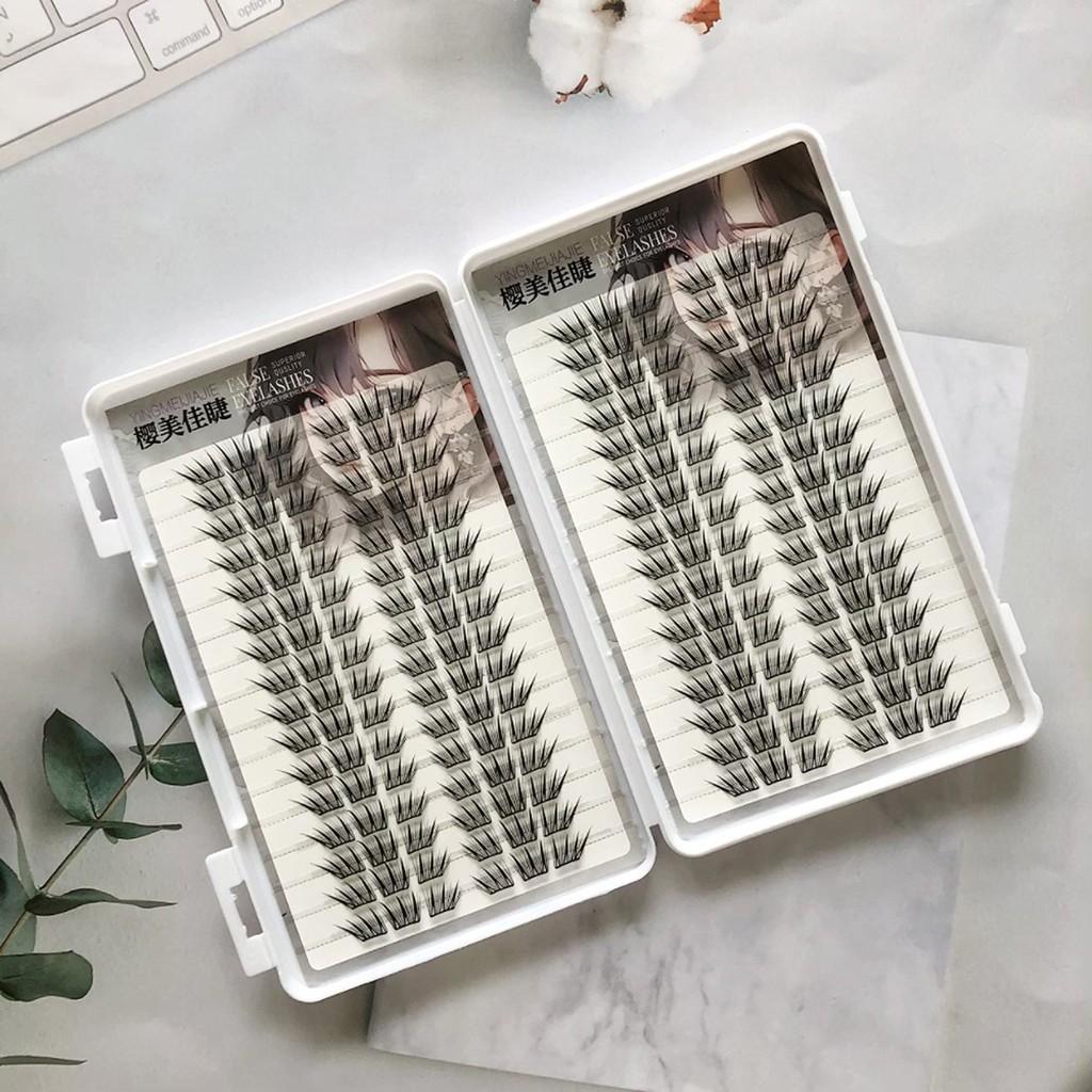 Lông mi giả với chiều dài hỗn hợp 9-13mm C Curl Volume Fiber Mi để mặc hàng ngày Tiệc ngày
