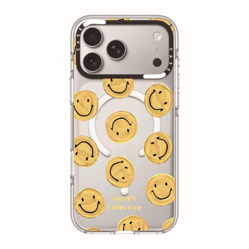 CASECASE X Katie 's Collective Case Impact Clear Magnetic Hút Case cho iPhone 17 / 16 / 15 / 14 / 13 Pro Max Air | Vỏ pha lê trong suốt có bao bì cao cấp