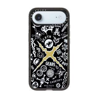 CASECASE X One Piece Biểu Tượng Công Lý Cạnh Đen Trong Suốt Cứng Hút Từ Tính Tác Động Dành Cho Apple IPhone 12 13 14 15 16 17 Pro Max Air Plus Có Hộp