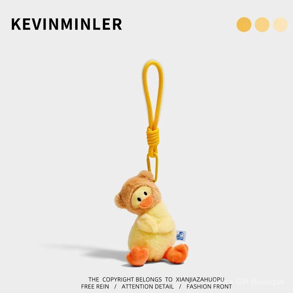 [Aria G-1] KEVINMINLER Original Cute Crooked Duck Sang Trọng Búp Bê Móc Khóa Túi Treo Charm
