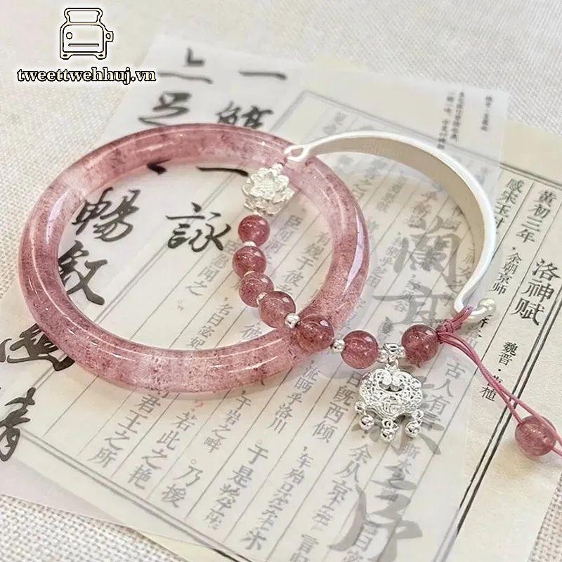 Vòng tay nữ phong cách cổ xưa, thiết kế Trung Hoa, phụ kiện thời trang