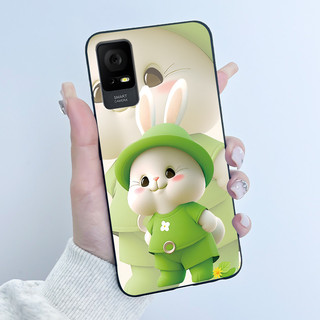 Dành Cho TCL 408 405 406 406s 403 T506D Sang Trọng Mèo Dễ Thương Thỏ Tình Yêu Hoạt Hình Ngộ nghĩnh Màu Đen Vỏ Silicon Mềm Vỏ Điện Thoại TPU Chống Sốc