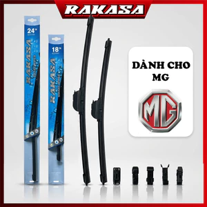 Bộ gạt mưa các dòng xe MG - Lưỡi gạt Nhật Bản nhập khẩu - Bảo hành điện tử - Thương hiệu RAKASA chính hãng
