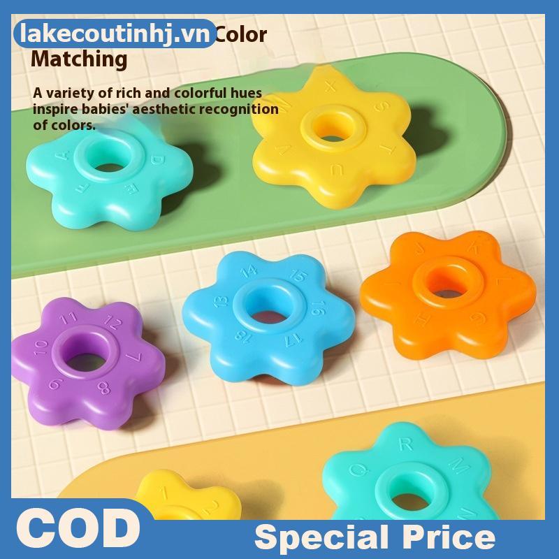 Lu 1 Bộ Montessori Xoay Cầu Vồng Tháp Bé Staing Đồ Chơi Trẻ Em Phát Triển Kỹ Năng Vận Động Trò Chơi Quay Staing Đồ Chơi Giáo Dục Quà Tặng tinhj