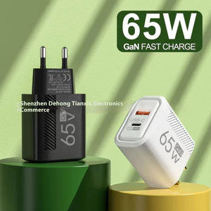 Bộ sạc AC chéo nhỏ 65W, sạc nhanh PD20W, bộ chuyển đổi nguồn 5V2A12W