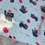 Tất Cả Cotton 40 Đếm In Vải Hoạt Hình Dễ Thương Kẻ Sọc Mèo Nhỏ Đen Quần Áo Phụ Kiện Tóc Túi Handmade diy Thú Cưng Vải 4.3