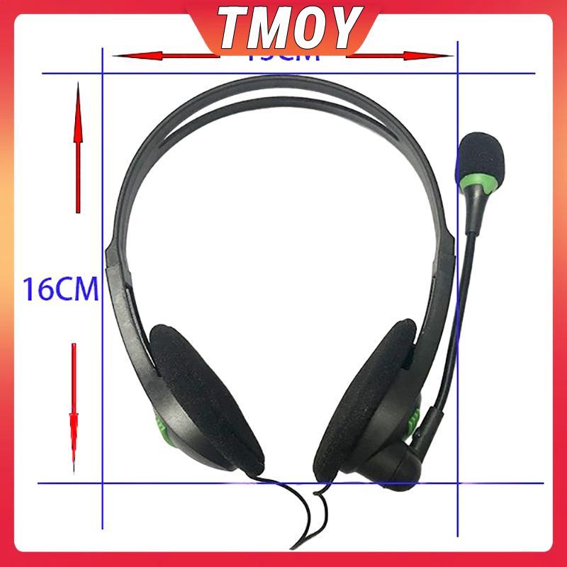 Tai nghe có dây TMOY 3,5mm Tai nghe đa năng có micrô Tai nghe khử tiếng ồn cho máy tính xách tay TMOY