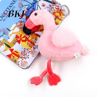 [KJ] Đáng Yêu Flamingo Sang Trọng Đồ Chơi Móc Khóa Vòng Mặt Dây Chuyền Đồ Chơi Mềm Vòng Chìa Khóa Trang Trí Bapa [Mới]