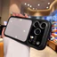 Ốp lưng cứng có màng ống kính / acrylic trong suốt tương thích cho iPhone 13 pro max 14 pro max 15 pro max 16 pro max 17pro max