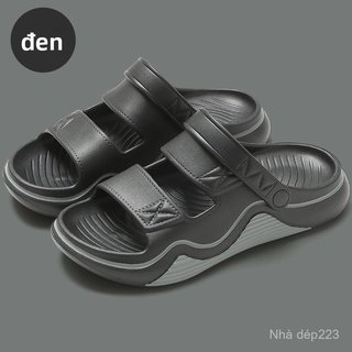 Men's rubber slippers for summer, home and bathroom, non-slip, couple's slide sandals, driving sandals, outdoor wear san