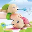 Rùa Mới Hình Cá Heo Vòng Tay Nước Squirter Hình Động Vật Cổ Tay Nước Squirter Cha Mẹ-Con Đi Biển Đồ Chơi saixit2vn