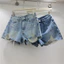 Quần Short Denim Nữ Rách Tua Ruá Mới 2026 - Thiết Kế Thẳng, Ôm Dáng Thoải Mái