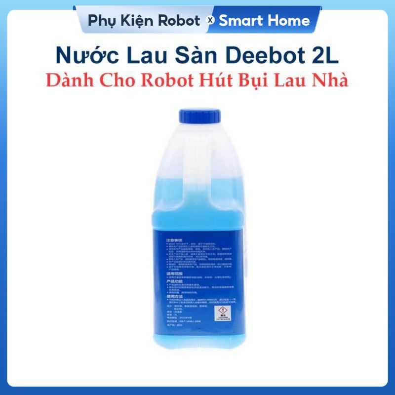 Nước Lau Sàn Deebot Cho Robot Hút Bụi Lau Nhà, Sạch Sàn, Khử Khuẩn, Làm Mềm Nước & Bảo Vệ Robot ( 2L )